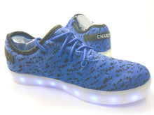 Cargar imagen en el visor de la galería, Tenis unisex Charly con luz Led 1042204 Azul rey

